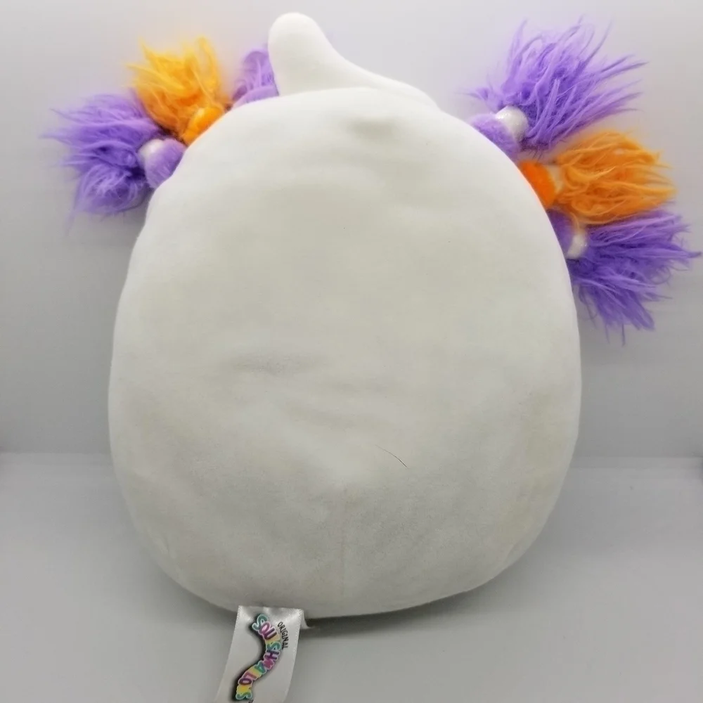 Squishmallows Grace the Ghost with purple and orange hair BOO! 8